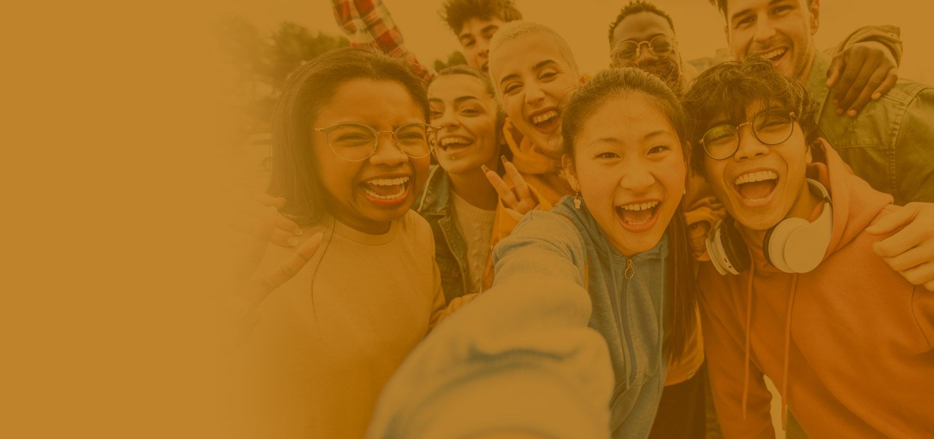 Group of youth celebrating